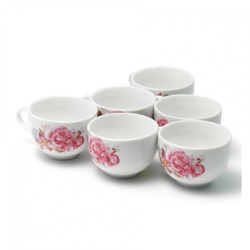 Ấm chén Bát tràng hoa hồng